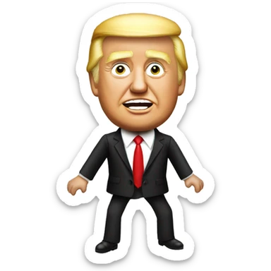  Donald Trump stick figure marionette sticker