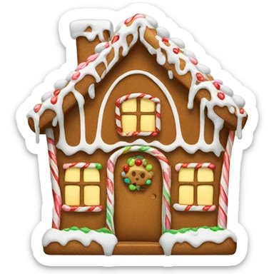 gingerbread house sticker