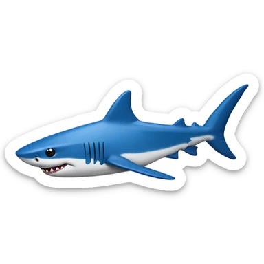 Shark with tattoo and dodgers hat sticker