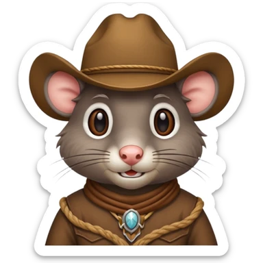Rodeo rat  sticker