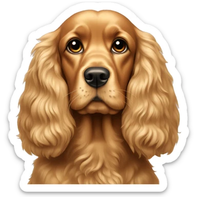 Golden cocker spaniel sticker