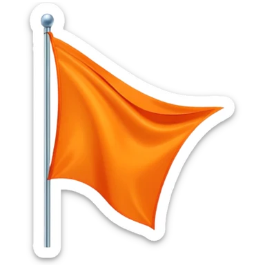 Double triangular orenge Flag sticker