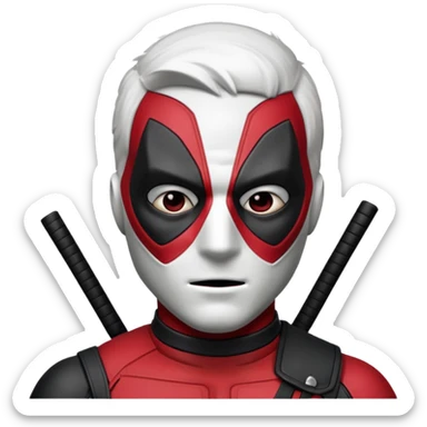 deadpool face sticker