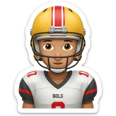 football player sticker