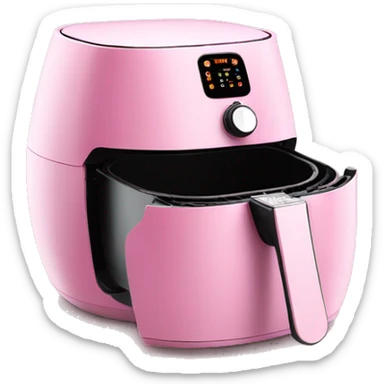 Realistic pink air fryer  sticker