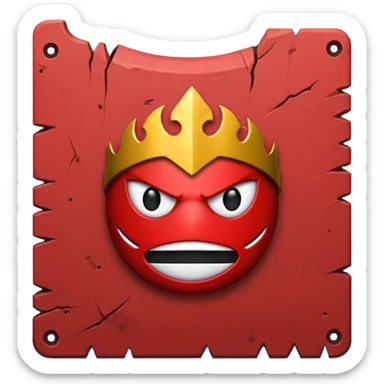 bannière de guerre déchirée et ensanglantée sticker