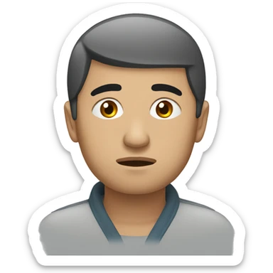 person from Uzbekistan sad sticker