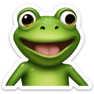 I've a frog in my throat sticker