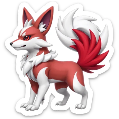 Lycanroc-Zangoose-Zoroark-fusion sticker