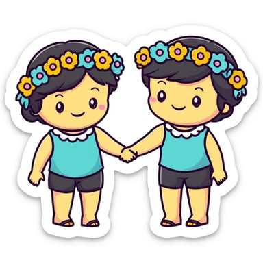 Bloomer and Summer ￼￼ sticker