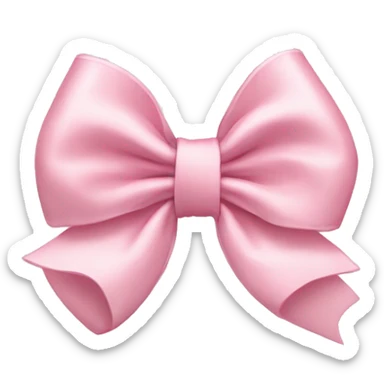 Light pink bows sticker