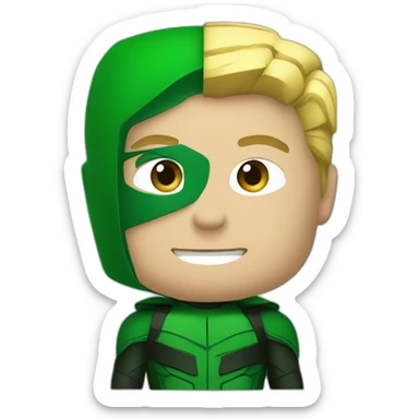Daredevil and green arrow sticker