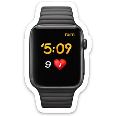 apple watch clock display sticker