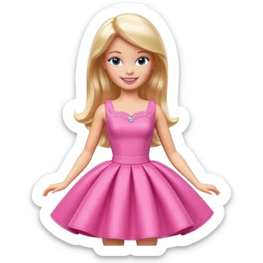 barbie toy sticker