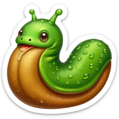 Slimy Nibbles Slug sticker