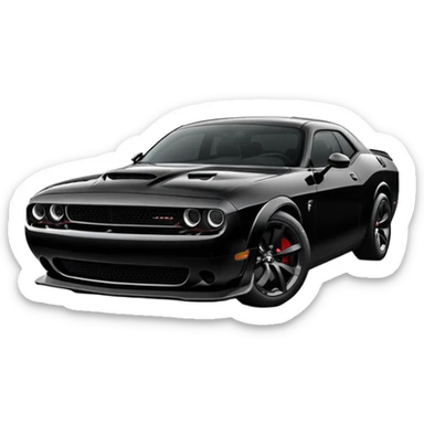 Dodge Challenger hellcat sticker