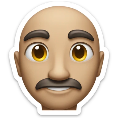 genie emoji split in half sticker