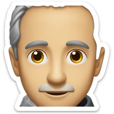 Small face of Eric Zemmour emoji size sticker