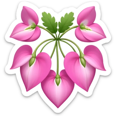 Dicentra flower sticker