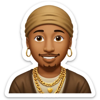 Tupac sticker