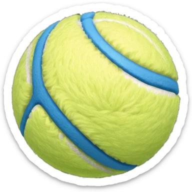 full blue tennis ball sticker