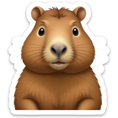 Capybara with "APTEM" poster shows fuck sticker