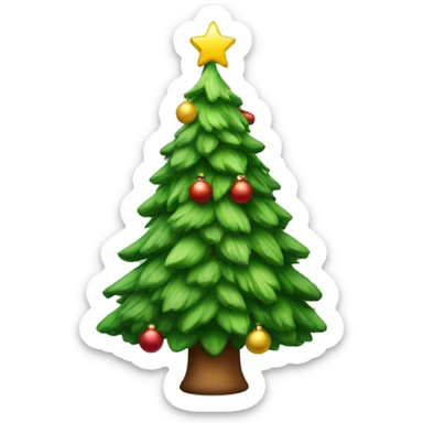 A Christmas tree  sticker