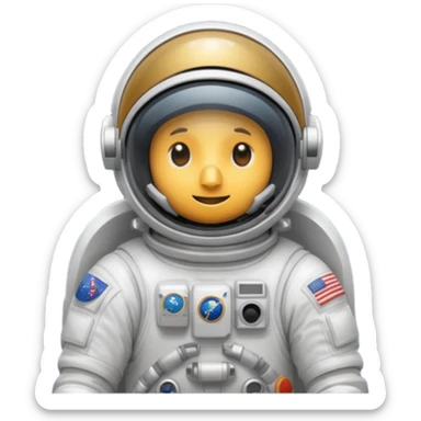 bird astronaut sticker