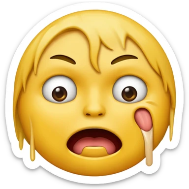 Create an emoji choking itself sticker