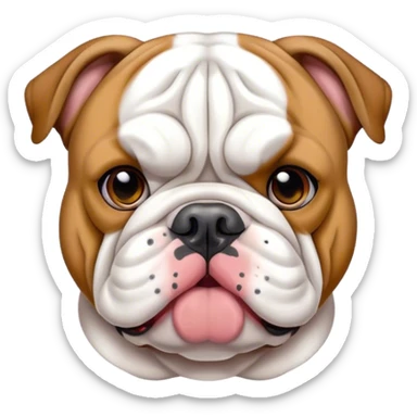 Merle English Bulldog sticker