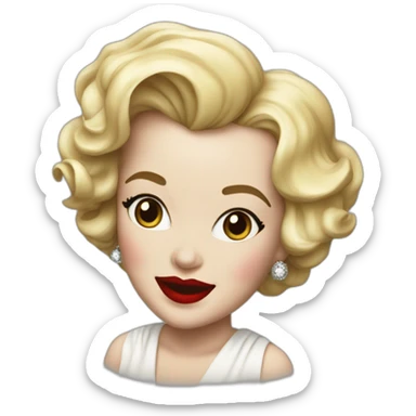 comédienne de théâtre marilyn monroe sticker
