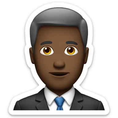 john doe profile picture for a job interview sticker