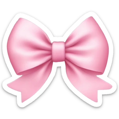 Baby pink bow  sticker