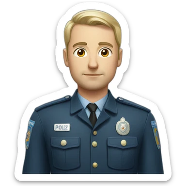 russian police man sticker