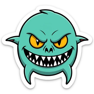ugly monster  sticker