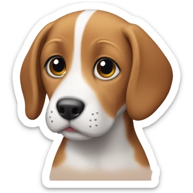 Beagle puppy sticker