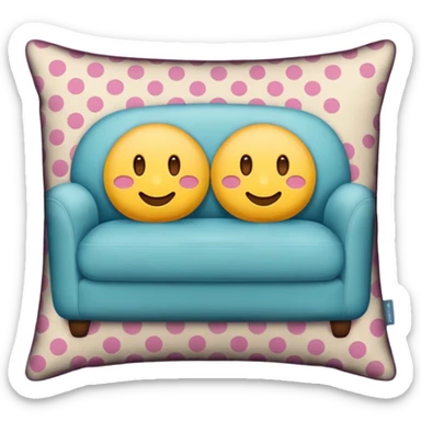 Cushion for a sofa sticker