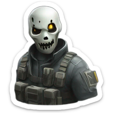 Agent ghost call of duty  sticker