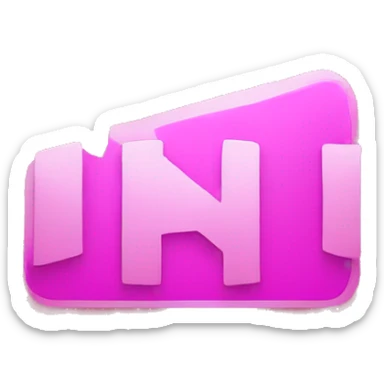 Pink Netflix logo sticker