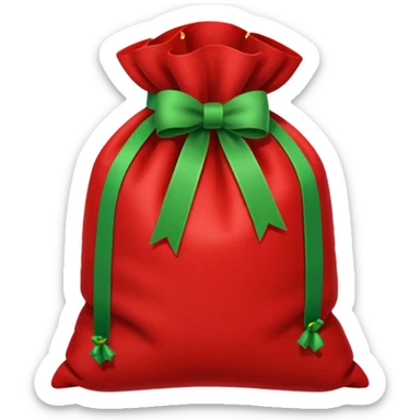 red xmas sack sticker