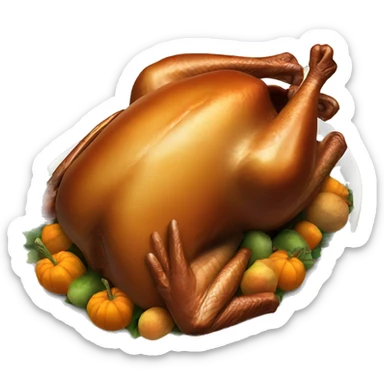 Thanksgiving turkey sticker
