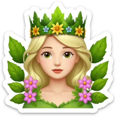 Nature queen sticker