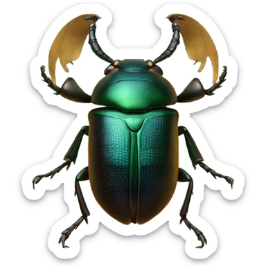 Scarab beetle sticker