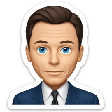 Frank Sinatra with blue eyes sticker