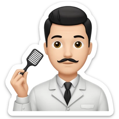 Barber with comb




 sticker