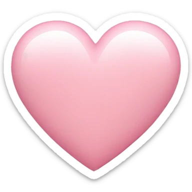 Light pink heart  sticker