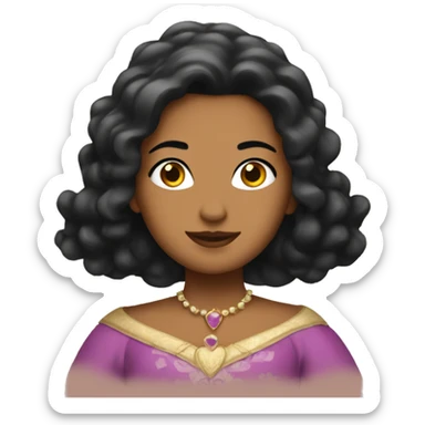 princesa enojada  sticker