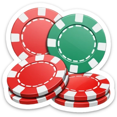 poker chips sticker