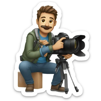 a photographer teaching sticker