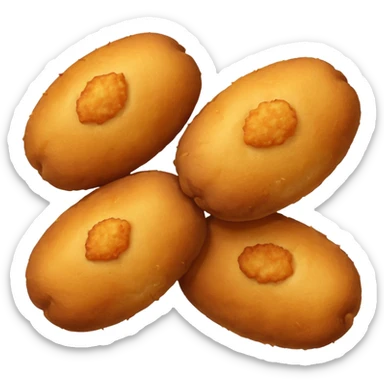 4 4 potato croquettes fried sticker